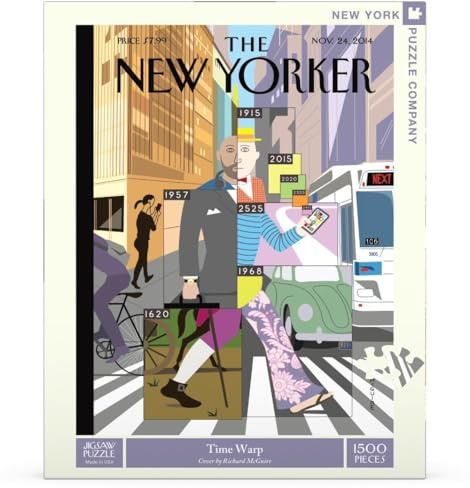 New York Puzzle Company - New Yorker Time Warp - 1500 Teile Puzzle für Erwachsene von Richard McGuire