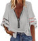 NNGOTD Festliche Tunika Winterjacke Damen Hoodies Pullover Kapuzenpullover Sweatshirt Pulli, Winter Jacke Reißverschluss Sweatshirt Langarm Mantel Hoodie Casual Kapuzenpullover Warme Lange Jacke XL