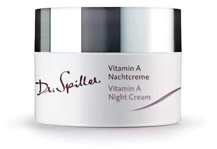 Dr. Spiller - Vitamin A Nachtcreme | Für anspruchsvolle und regenerationsbedürftige Haut | Wirkt intensiv glättend | Mit Sonnenblumenkern- und Jojobaöl | 2 x 50 ml = 100 ml