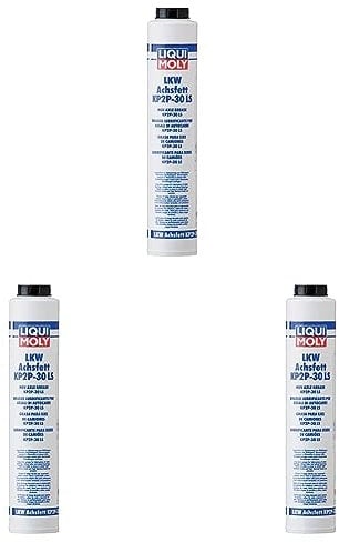 LIQUI MOLY LKW Achsfett KP2N -30 Lube Shuttle | 400 g | Lithium-Komplex Fett | Art.-Nr.: 3303 (Packung mit 3)