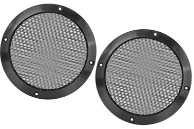 Hihaha 2pcs 6.5 Car Glossy Audio Speaker Cover Mesh Grill Horn Guard Durable Material