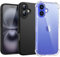New Horrizon [2-Pack for iPhone 16 Case 6.1-Inch [Life time Support][15 FT Military Grade Drop Protection] 2-in-1 Silicone Shockproof Phone Cases for iPhone 16 Cover (Black & Clear)