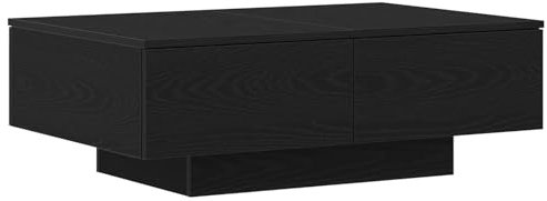 vidaXL Couchtisch Schwarz Eiche 90x60x31 cm Holzwerkstoff