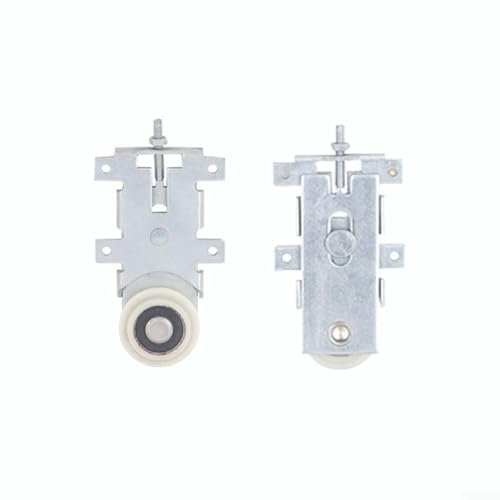 Pulegge di fissaggio per porte doccia, Puleggia for porta scorrevole for armadio guardaroba e ante a specchio in metallo argento