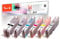 Peach C550/551/555 Spar Pack mit XL (BK, PBK, C, M, Y, grau) ersetzt Canon PGI-550XL, CLI-551XL für z.B. Canon Pixma MG 7550, Canon Pixma MG 7150, Canon Pixma MG 6350, Canon Pixma IP 8750