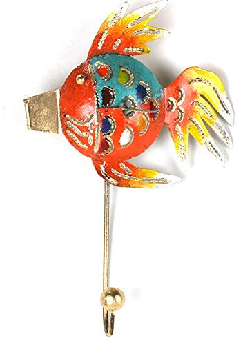 ART-CRTAFT Kleiderhaken aus Metall Motiv Fisch-02