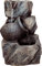 dobar® Design Zimmerbunnen 96400e - Tischbrunnen dreistufig in Steinoptik - Kleiner Springbrunnen - Dekoratives Wasserspiel für Wohnzimmer/Büro/Indoor - Zierbrunnen - 17,2 x 16,2 x 27 cm - Grau