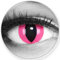 Funnylens Farbige Kontaktlinsen Pink Cat in rosa - weich ohne Stärke 2er Pack + gratis Behälter – 12 Monatslinsen - perfekt zu Halloween Karneval Fasching oder Fasnacht