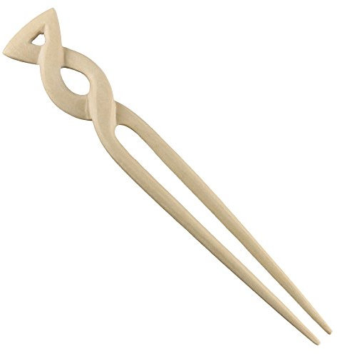 ISLAND PIERCINGS Haarnadel, Haargabel, zum Hochstecken langer Haare, Handarbeit, aus Holz, HN285