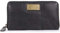 Catwalk Collection Handbags - Damen Leder Geldbörse - Geldbeutel Mittelgroß - 8 Kartenfächer und Münzfach - RFID Blocker - Gallery - Schwarz