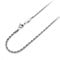555Jewelry Stainless Steel Metal Unisex Women Men Classic Solid Hypoallergenic Braided Twisted Thin Singapore Rope Chain Link Lobster Claw Fashion Accessory Jewelry Necklace, Silver 18 Inch