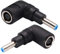 AAOTOKK 90 Degrés Ordinateur Power Adaptateur 90 Degrés DC 7,4mm x 5,0mm Femelle à 4,5mm x 3,0mm Mâle DC Power Converter pour Ordinateur Portable HP Adaptateur d'alimentation Remplacement (2Pack)