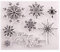arriettycraft Transparente Stempel mit Schneeflocken und Sprüchen für Weihnachtskarten, Dekoration und Scrapbooking, Gummistempel zum Basteln