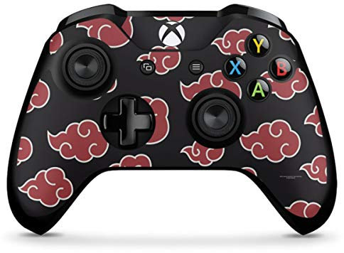 DeinDesign Skin kompatibel mit Microsoft Xbox One X Controller Folie Sticker Offizielles Lizenzprodukt Naruto Shippuden Akatsuki