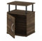 Furinno JAYA Utility Design Beistelltisch, Nachttisch, Columbia Walnuss/Schwarz, 48 (B) x 61.2 (H) x 39.4 (T) cm