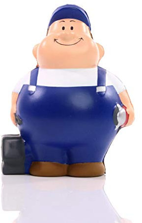 SQUEEZIES Schlosser Bert - Der perfekte Begleiter für stressige Jobs und als Coole Deko - Das handwerklich begabte Geschenk für jeden Anlass!
