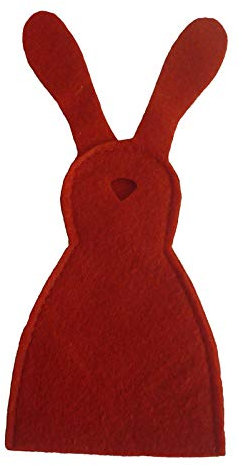 Nobranded Eierwärmer Hase aus Filz, Ostern-Deko-Hase, Osterdeko Eiwärmer für Frühstückseiern, Rot
