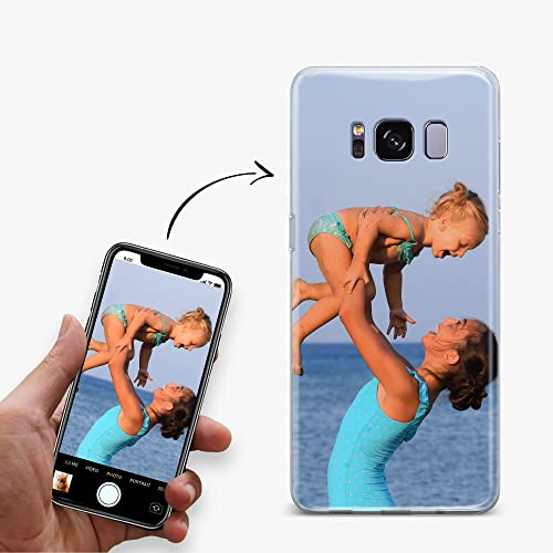 Handyhülle für Samsung Galaxy S8 Plus Hülle aus Silikon selbst gestalten - selbst gestaltet/personalisiert - Deine Hülle Dein Design - Personalisieren Bedrucken mit eigenem Bild Motiv