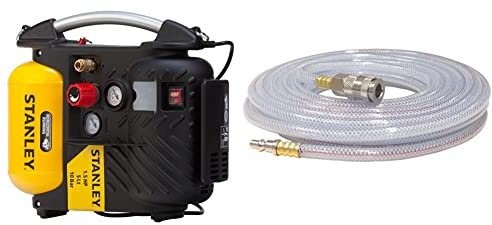 Stanley Compresseur DN200/10/5 Airboss & FERM Tuyau à air 10m - avec connexion rapide - pour compresseur