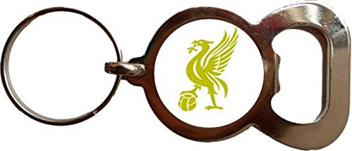 Liverbird Gold Bottle Opener Metal Keyring and Velvet Gift Bag