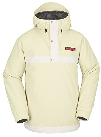 Volcom Herren Longo Pullover Anarok Hooded Snowboard Jacke, Gelb S3, L