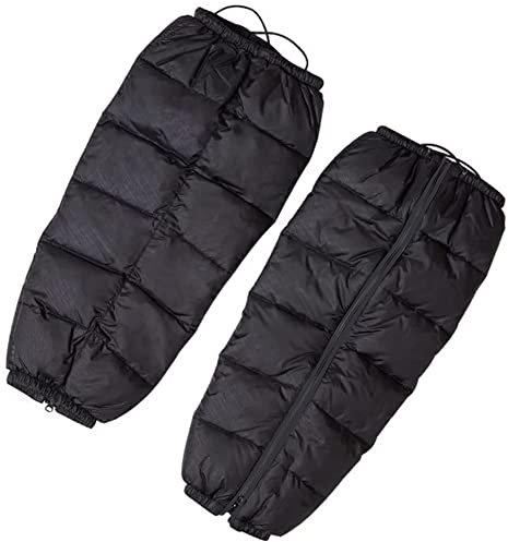 LSGGTIM Kniewärmer Motorrad, 1 Paar Winter Motorrad Knieschützer Fleecefutter Beinwärmer Daune Knieschützer Beinschutz mit Reißverschluss Wasserdicht Winddicht Knieschützer für Herren Damen,70cm