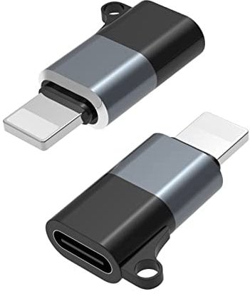 Goodaux USB C to Lightning Adapter, USB 2.0 OTG USB Adapter Support Charging Data Transmission Headset Call for iPhone, Not for SSD & HDD