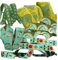 Tula Pink Vintage-Winner Designer Ribbon Pack Notion, blau/grün
