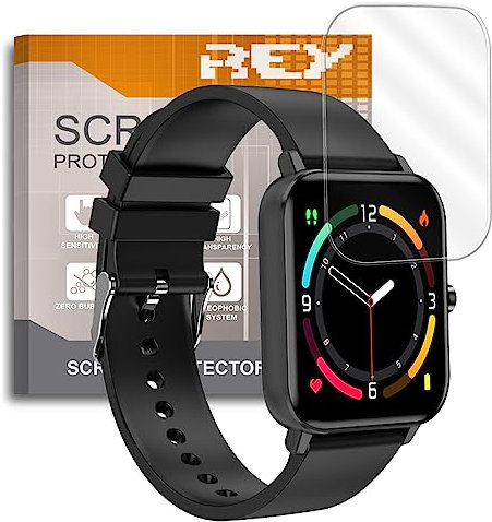 REY 6X Protector de Pantalla para ZTE Watch Live 2, (Pack 6)