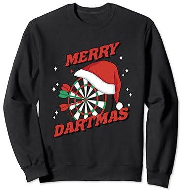 Merry Dartmas Weihnachtsoutfit Lustiger Dart Weihnachten Xmas Sweatshirt