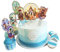 7pcs Anime Figure ZhongLi/Xiao/Venti Cake Topper Set Cake Decoration Acrylic Cake Insert Cartoon Character Dessert Card Birthday Party Supplies