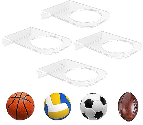 BiJun Ball Halterung Wandmontage Ballständer Ständer Display Halter Ballständer, Für Basketball Fußball Volleyball Softball Rugby Ball