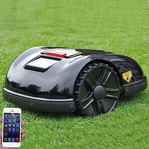 Robot tagliaerba, Tosaerba da Giardino a Ricarica Automatica, Alimentato da Batteria da 6,6 Ah, antifurto, orario di Lavoro e Tempo di Riposo programmati, per Cortile/Parco (3200㎡