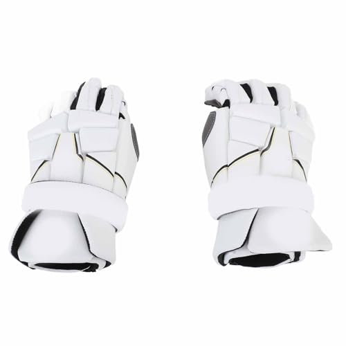 KKPLZZ Herren-Lacrosse-Handschuhe, Flexible Eishockey-Handschuhe, Starker Griff, Atmungsaktiv, Schweißableitend, Belüftete Handfläche