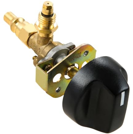 Yetaha Grill Valve Replacement Part, Compatible with Olympian 5500 and 5100 and Weber 200 Gas Grill, 1/4 Quick Disconnect Plug used for Camper or Trailer's Propane Control Supply