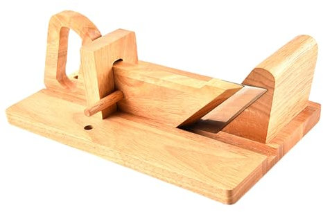 Guillotine À Saucisson - Trancheuse À Saucisses en Bois Coupe-Guillotine | Guillotine À Saucisses - Acier Inoxydable - Double Lame - Bois D'hévéa pour Trancher Le Pepperoni