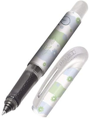 Online Tintenpatronen-Rollerball College Beautiful, Stift für Rechtshänder und Linkshänder, ergonomisches Griffstück, hochwertiger Tintenroller, Standard-Tintenpatronen, inkl. Kombipatrone blau