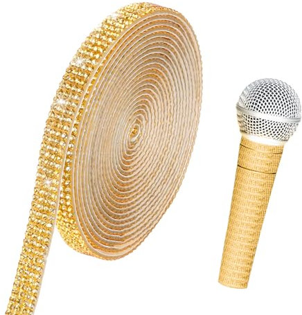 Ruban Strass,Self Adhesive Rhinestone Tape,Ruban Strass Autocollant,Or,Bande De Strass Autocollant,Ruban De Diamant Strass,Argent Strass Autocollant,Ruban À Paillettes,Strass Autocollant Rouleau