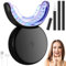Piashow Teeth Whitening Kit, Bleaching Zähne Set mit 3Pcs Zahnbleaching Gel für Zahnaufhellung & Zähne Aufhellen, LED Hause Zahnaufhellung Bleaching Set, Zahnaufhellungsset für Weiße Zähne, Schwarz
