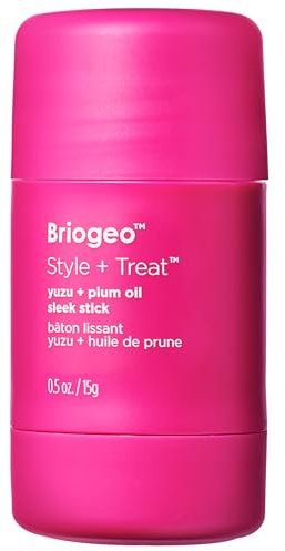 Briogeo Style + Treat™ Yuzu + Plum Oil Hair Styling Sleek Stick, Vegan Wax Hair Stick, Non-Greasy, 15g