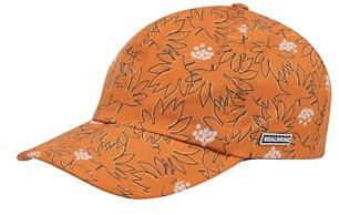 SEALSKINZ Unisex Houghton Waterproof Weather Foldable Peak Leaf Printed Cap Baseballkappe, Orange, Einheitsgröße EU