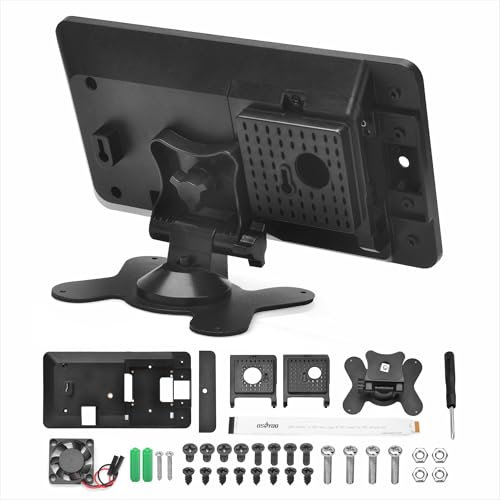 OSOYOO PiStudio Case for Raspberry Pi 5/4/3/2 - Compatible with Raspberry Pi Official 7inch DSI touch screen and OSOYOO 7” IPS DSI display