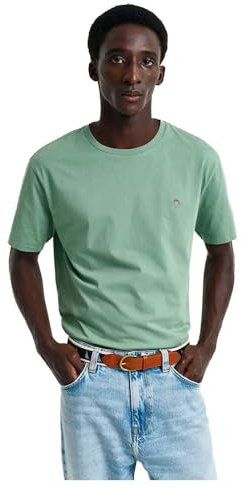 GANT Herren REG Shield SS T-Shirt, Kalamata Green, 56
