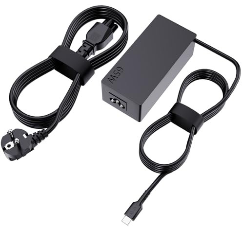65W Cargador USB C para VT148 WMDHR 0VT148 0WMDHR, Dell Latitude 7430 5330 7330 5530 7420 7520 5520 9420 5420 5420 XPS 12 13 9250 9310 9315 9365 Chromebook 3100 LA65NM170 20V 3,25A Tipo C Alimentacion