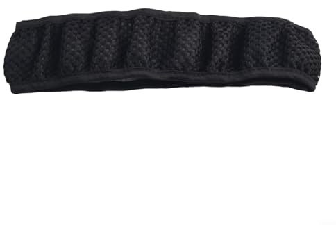 Stilvoller 38 cm Auto-Lenkradschutz, rutschfestes Stoff-Design (schwarz)