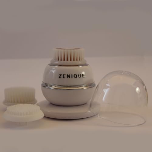 Cepillo Facial Electrico 3 Niveles Intensidad 3 Cabezales Intercambiable Carga Rápida Inalámbrica IPX6 Vibración Alta frecuencía Limpia Poros Puntos Negros Masaje Relajante Piel Sensible