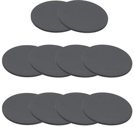 PATIKIL 10 Stück Gummi Unterlegscheiben, 70mm x 3mm (OD x Durchmesser) Rund Gummibuchsen, Gummidichtung, Flachdichtung, Dichtungspads für Haus Auto Zubehör DIY, Schwarz