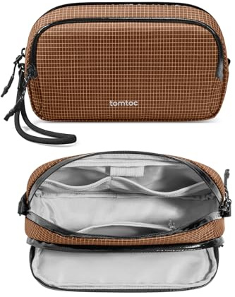 tomtoc Kabeltasche Zubehörtasche, Reise EDC Elektronik Organizer Tasche Kabelorganizer Tech Pouch Bag für Laptop Zubehör, Powerbank, Ladekabel, Ladestecker, Festplatte, DJI Osmo Pocket 3