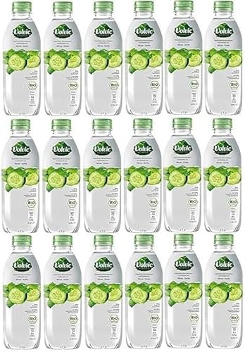18 Flaschen Essence Minze Gurke Gurke-Minze Erfrischungsgetränk (18 x 750ml) inc. 4,50 € EINWEG Pfand PET Flasche + Space Riegel von Onlineshop Bormann