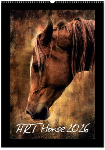 Art Horse 2026 (Wandkalender 2026 DIN A2 hoch), CALVENDO Monatskalender: Kunstvolle Pferdeportraits (CALVENDO Tiere)